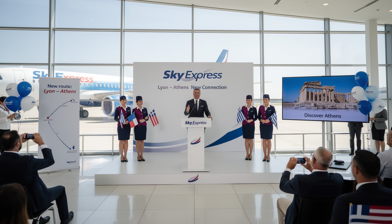 sky express inaugure une nouvelle liaison directe entre lyon et athènes, offrant un accès facile et rapide à la grèce depuis la région lyonnaise.
