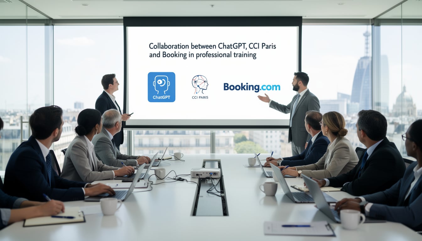 découvrez comment chatgpt, la cci de paris et booking s’unissent pour soutenir et accompagner les professionnels dans leur développement et leur transformation digitale.