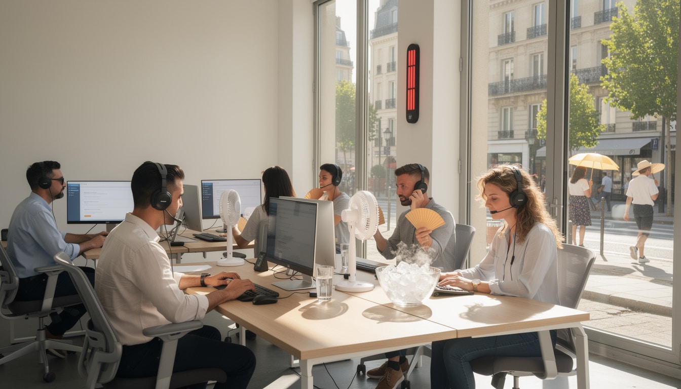 La gestion clientèle face à la canicule en France