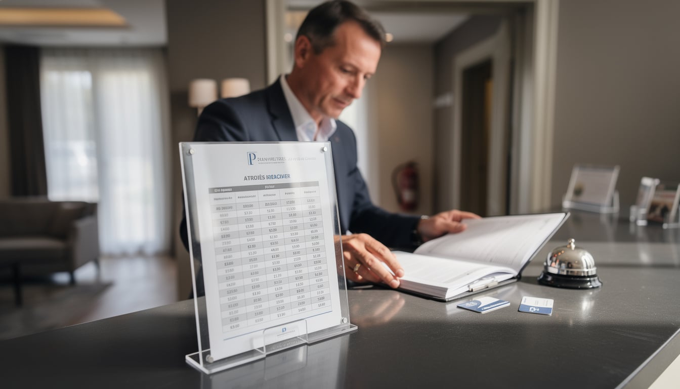 Affichage des prix dans un hôtel : ce que dit la réglementation