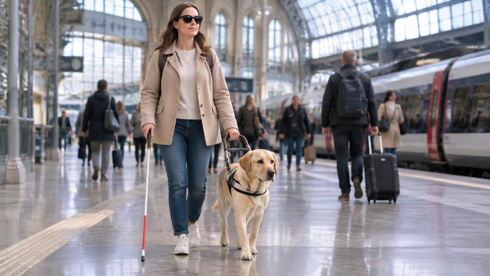 Voyager en France avec son chien guide : règles, transports et conseils pratiques