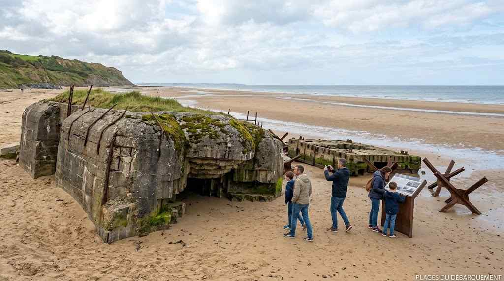 Plages du débarquement en Normandie : séjour en famille